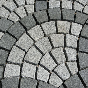 Design personalizzato a forma di ventaglio diverso granito misto vialetto esterno pavimentato in pietra - Product Image 5