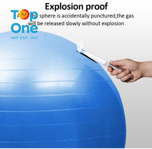 TopOne Logo personnalisé 45-75cm antidéflagrant et antidérapant équilibre exercice Pilates Yoga balle - Product Image 3