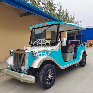 High Quality Vintage Classic Electric Sightseeing Car Antique Scenic Travel Bus <b>Lead</b> <b>Acid</b> <b>Battery</b> 4-17 Seats 60km/h Max Speed - Product Image 1
