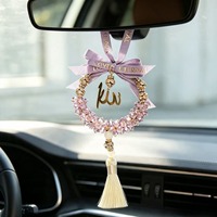 Pendentif de voiture en cristal Se'lan de luxe pour la décoration du Ramadan, ornement de rétroviseur de style arabe du Moyen-Orient, finition brillante, breloque de 7 cm