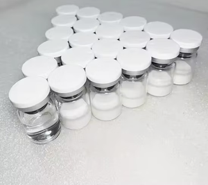 Flacons en verre borosilicate transparents avec couvercle à sertir en plastique blanc plat, avec boîte de séparation en plastique, mini-bouteilles en verre pour le stockage de poudre - Product Image 6