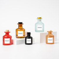 Bouteilles diffuseurs en verre personnalisées grande capacité 50ml et 80ml avec emballage de vente au détail pour parfum – Vente en gros