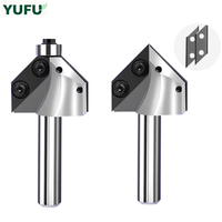 Lame diamantée non revêtue YUFU pour fraisage conventionnel, plaque détachable en V pour brisage à 90 degrés, machine de gravure ODM OEM HRC70