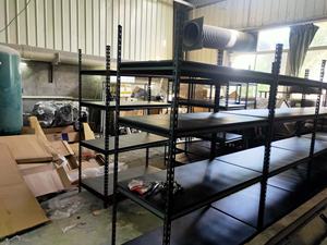 برشام برشام برفوف خفيف 5 رفوف تخزين معدنية للمرآب والسوبر ماركت برشام رفوف - Product Image 3