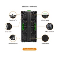 Pantalla LED para Escenario P2.604 P2.976 P3.91 de Alquiler, Alta Definición, a Todo Color, Tamaño de Gabinete 500X1000 mm, para Conciertos