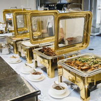 Plat à Réchaud de Luxe pour Mariage, Chauffe-Plat Professionnel, Équipement de Buffet et Traiteur, En Promotion