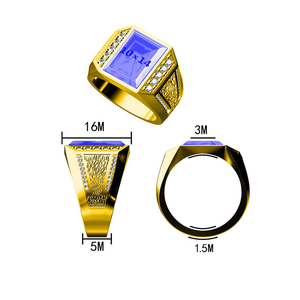 Nhẫn Tùy Chỉnh Thiết Kế Trang Sức Thời Trang 2022 Nhẫn Ngọc Trai Cưới Mạ Vàng Nhẫn Ngọc Trai Nhà Sản Xuất Trang Sức Tùy Chỉnh Nhẫn Nam Nữ - Product Image 6