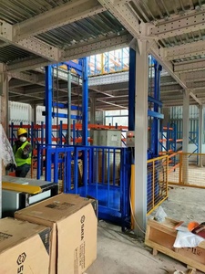 Ascenseur de fret industriel d'occasion, prix de l'ascenseur de marchandises, ascenseur hydraulique vertical à rail de guidage, élévateur de marchandises - Product Image 5