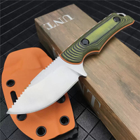 Couteau à lame fixe Hidden Canyon Hunter G10 Diamond Wood 15017, couteau de chasse, étui Kydex, ceinture, couteau droit, bushcraft, lame pleine