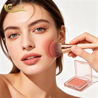 Palette de fard à joues en poudre personnalisée, vente en gros, cosmétiques à marque privée, fard à joues hautement pigmenté, lisse et facile à estomper, maquillage pour le visage