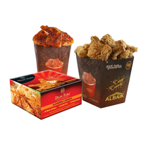 Kraftpapier Voedselbak Wegwerp Kraft Papier Lade Biologisch Afbreekbare Pla Coating Fast Food Papier Lade