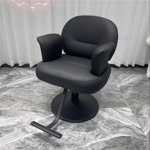 Modern Eco-Friendly Adjustable Hair <b>Chair</b> with PVC Artificial <b>Leather</b> Seat for Salons Living Rooms & Outdoor Use - Product Image 1