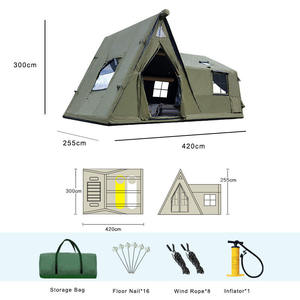 Tente de camping gonflable de haute qualité, OEM ODM disponibles, tente gonflable imperméable pour conditions ventées - Product Image 5