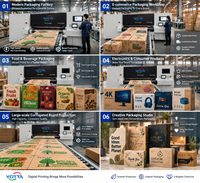 Imprimante industrielle numérique à haute vitesse Yotta S1600, fournie par le fabricant, pour l'impression en une seule passe sur les emballages, les cartons ondulés