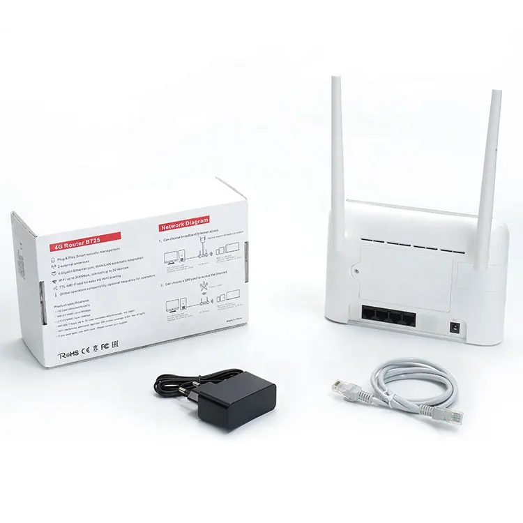 Vemo 4G Router B725 Hot Bán 4G LTE Không Dây Dongle USB Sim Thẻ Wifi Router Router Không Dây Với Có Thể Tháo Rời Antenna