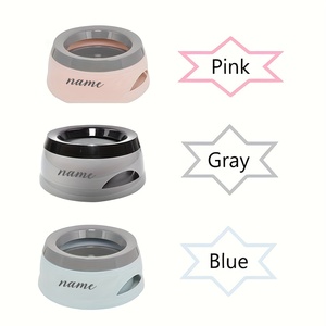 Tazón para Mascotas de PP, Plato para Perros y Gatos, Tazón Redondo para Comida y Agua para el Hogar y Viajes - Product Image 1