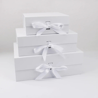 Boîtes cadeaux magnétiques de luxe personnalisées avec logo, ruban, emballage en papier pliable haut de gamme pour perruques, pour petites entreprises, laminage mat
