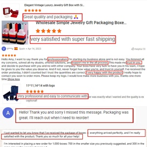 Custom logo Luxury Plastic Wedding Ring Pendant Jewellery <b>Box</b> with Led Light square Luxury Lacquered Jewelry Packaging - Product Image 6