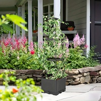 Boîte de jardinières pour plantes de légumes grimpantes, cages à tomates auto-arrosantes pour pots de jardin pour serre de patio