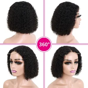 Sutra Topper Virgin 4*4 Penutup Paket Locs Manekin Rambut Manusia Pakan Renda Frontal dari Mentah Indiain Super Ganda Ditarik Wig