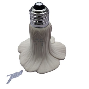 Lámpara de Calefacción de Cerámica de Infrarrojos Lejanos Tipo <span class=keywords><strong>Trompeta</strong></span> de 220V 75W 100W 150W 200W 95x110mm Sin Recubrimiento de Esmalte Para Mascotas - Product Image 1