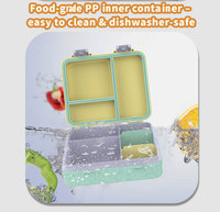 Nouvelle boîte à bento en vente meilleure vente Bpa offres spéciales gratuites, bas prix Promotions Boîte à lunch 5 compartiments Tritan Material Bento