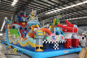 Casa inflable gigante para niños y tobogán para parque acuático, equipo de alquiler perfecto para fiestas, castillo inflable - Product Image 3