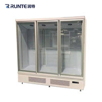 Porte en verre verticale de grande capacité réfrigérateur d'affichage réfrigéré refroidissement par air distributeur automatique de boissons à prix compétitif