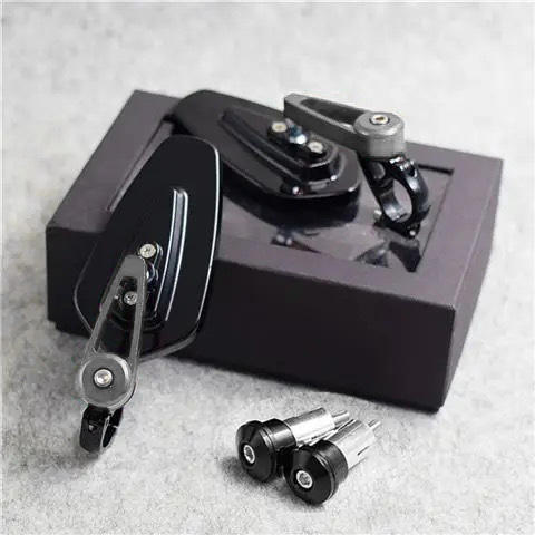 กระจกมองข้างแฮนด์ไทเทเนียม (กระจกสีฟ้า)