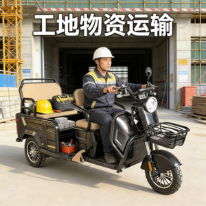 Tricycle électrique HengQiao 3 places ouvert (60V, cadre en acier) certifié DOT, navette pour les visites des sites touristiques et patrimoniaux culturels - Product Image 5