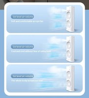 Mini-refroidisseur d'air à double ventilateur avec lumière, portable, 3 vitesses, brumisateur évaporatif pour hôtel et usage extérieur