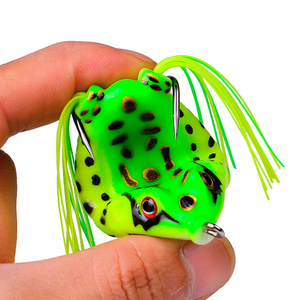 Fournisseur vérifié Bass Topwater Soft Frog Lures Wobblers Minnow Crankbait pour la pêche à la mouche, leurres de pêche à la <span class=keywords><strong>grenouille</strong></span> - Product Image 2