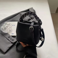 Bolso de Mano Tejido de Moda, Nuevo Bolso Coreano de Cuero Suave con Patrón de Lichi, Bolsos de Gran Capacidad, Bolsos Cruzados de un Solo Hombro