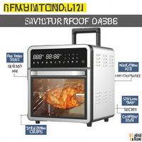 Friteuse à air moderne en acier inoxydable R.5152, 12 L, 1800 W, contrôle tactile, surface antiadhésive, chaleur express 360°