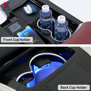 Accoudoir de console centrale de voiture noir ou couleur personnalisée avec porte-gobelet réfrigérant pour <span class=keywords><strong>Ford</strong></span> <span class=keywords><strong>Transit</strong></span>/Tourneo 2023 - Product Image 3