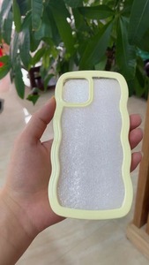 Thời trang Wave khung cho <span class=keywords><strong>iPhone</strong></span> 16 15 11 12 13 14 Pro Max x XR XS 7 8 cộng với điện thoại trường hợp chống sốc Bumper Cover quay lại - Product Image 2