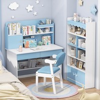 Simple moderne rose enfants Table d'étude ménage Simple bureau chambre étudiant bureau avec tiroirs et étagère