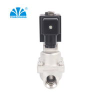 Yongchuang YCH21 haute pression 12v 24v dc haute pression en acier inoxydable électrovanne d'eau 220v ac pour le contrôle du feu