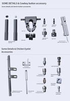 Nouvelle machine intelligente entièrement automatique pour la pose de boutons sur les imperméables, les masques et les vêtements ; machine anti-perforation pour la pose de boutons