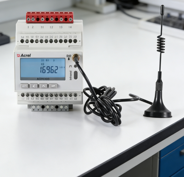 Acrel ADW300 Multi-function Three Phase  Din Rail Power Meter with Harmonic Analysis, Leakage Current Monitoring