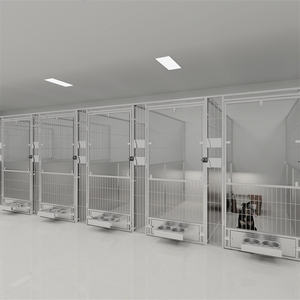 <span class=keywords><strong>Chenil</strong></span> pour chien galvanisé, enclos <span class=keywords><strong>d</strong></span>'embarquement en FRP, motif solide, plateau en plastique à boutons-pression, taille personnalisée - Product Image 3