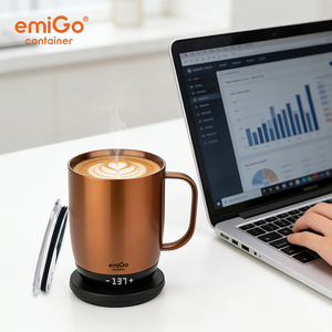 Taza de Café Inteligente con Calefacción EmiGo 355ML/12oz, Resistente al Agua IPX7, Control por Aplicación, Temperatura Constante, WarmGrip - Product Image 2