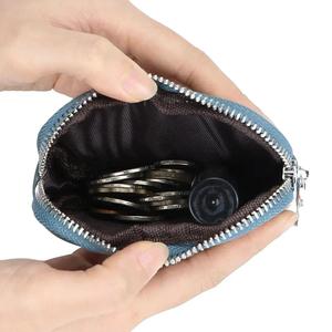 Porte-monnaie pour femme en cuir véritable AndoBag, portefeuille mignon en forme de cœur, sac de rangement à fermeture éclair avec porte-clés 1635 - Product Image 6