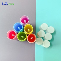 Tube de recharge rond LZ Pack multicolores pour baume à lèvres, joli contenant vide de 5g pour baume à lèvres