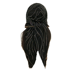 Pañuelo de Encaje Bordado de Poliéster para Mujer, Estilo <span class=keywords><strong>Velo</strong></span> Musulmán para Iglesia, Boda, Accesorio para la Cabeza de <span class=keywords><strong>Novia</strong></span> para Novias de Primavera - Product Image 4