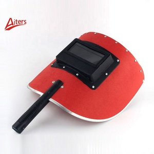 Máscara <span class=keywords><strong>de</strong></span> Soldadura Manual Semiautomática <span class=keywords><strong>de</strong></span> Plástico/Vidrio Rojo, Impermeable, con Borde Reforzado, Área <span class=keywords><strong>de</strong></span> Visión <span class=keywords><strong>de</strong></span> 355x260mm, para Fabricación <span class=keywords><strong>de</strong></span> Metal - Product Image 1
