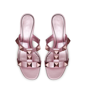 Shoes Strap <b>Slipper</b> Sandal With Stubs Design Style <b>Slippers</b> Short Chunky Heels for Women and Ladies - Product Image 3