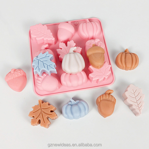 Handmade Giáng Sinh 9 Thanh Silicone Khuôn Mẫu Ý Tưởng Mới Cho Bánh Nến Bí Ngô Maple Lá Xà Phòng Khuôn Handmade Giáng Sinh 9 Thanh Bánh - Product Image 5