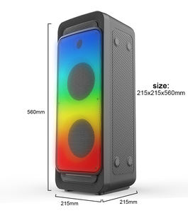 Vente en gros 12 pouces basse chariot radio haut-parleur dent bleue sans fil rvb haut-parleur dent bleu clair grand haut-parleur dent bleu pour la fête - Product Image 3