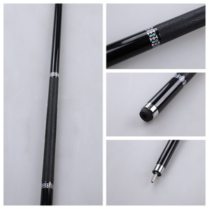 Queue de billard en fibre de carbone <span class=keywords><strong>à</strong></span> faible <span class=keywords><strong>d</strong></span>éviation, fût 1/2, poignée en cuir gaufré Lizard, Uni-Loc pour billard 8 et 9 boules - Product Image 4